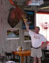 Ian bottle feeding moose head