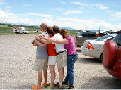 Eric, Mel, Ian, Christi group hug?
