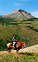 Dona and Sky on Jakie Cr Pass, Crown Mt.