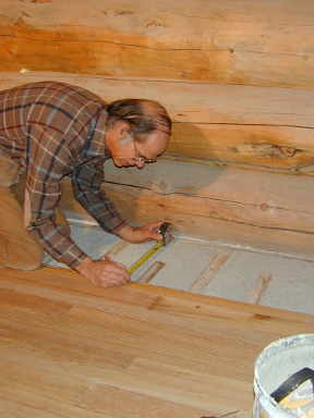 Measuring and recording length of nailer remaining